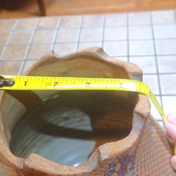 Don McWhorter Stoneware  Brown All Diffrent Each Piece Unique   9Tx5 At‎ Opening - Picture 8 of 11